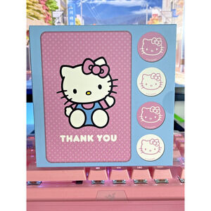 Hello Kitty Box 12 Blank Thank You Note Card Set Stickers Envelopes 2023 Sanrio